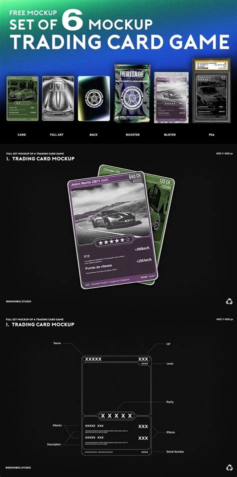 free trading card template photoshop|Free Trading Cards Mockup PSD Template Pack for Photoshop.